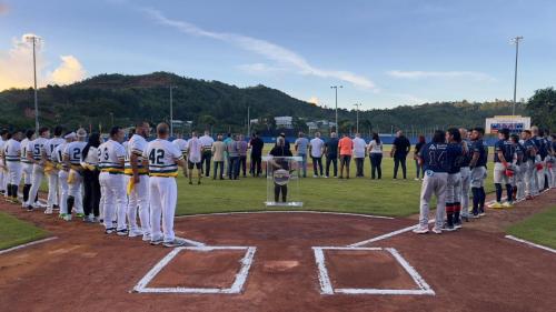 Inauguración Atléticos de Barranquitas en el béisbol AAA COLICEBA en el estadio Pablo Marrero de Barranquitas.