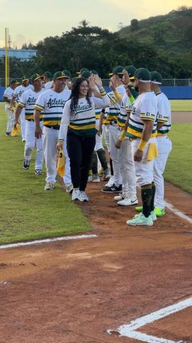 Inauguración Atléticos de Barranquitas en el béisbol AAA COLICEBA en el estadio Pablo Marrero de Barranquitas.