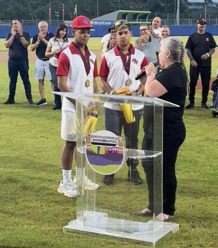 Inauguración Atléticos de Barranquitas en el béisbol AAA COLICEBA en el estadio Pablo Marrero de Barranquitas.