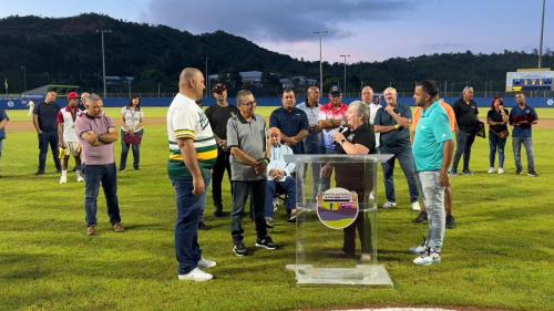 Inauguración Atléticos de Barranquitas en el béisbol AAA COLICEBA en el estadio Pablo Marrero de Barranquitas.